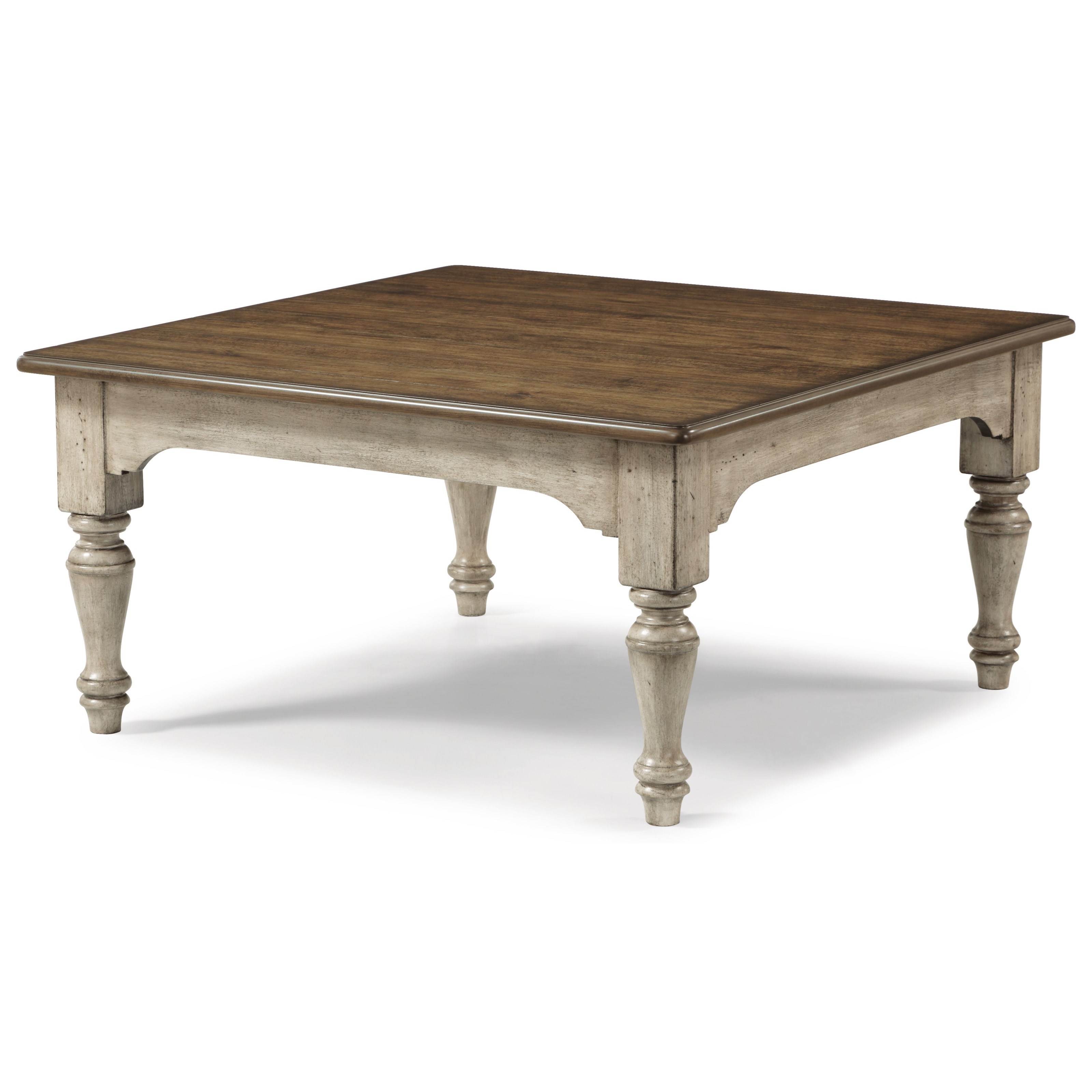 Flexsteel Wynwood Collection Plymouth Relaxed Vintage Square Cocktail — free download